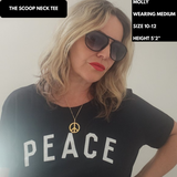 PEACE Scoop T-shirt Red