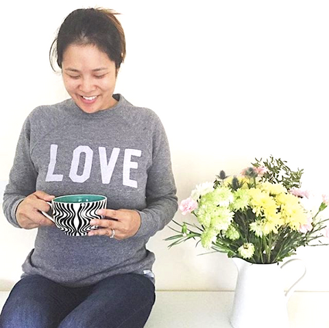 PEACE Unisex T-shirt Grey / Red