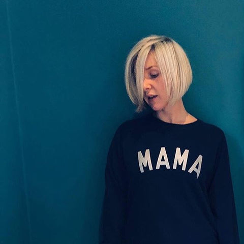 MAMA Black Oversized Organic Sweatshirt