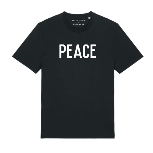 PEACE Unisex T-shirt Black / White