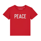 PEACE Scoop T-shirt Red