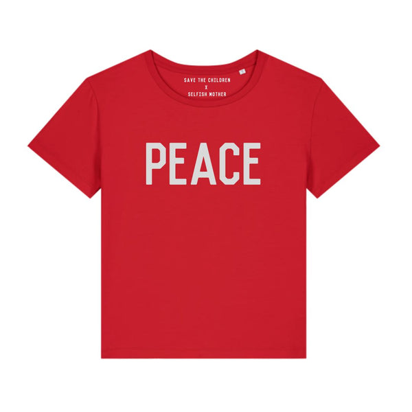 PEACE Scoop T-shirt Red