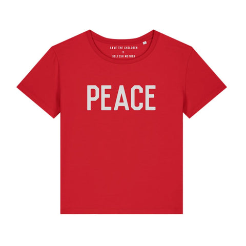 PEACE Scoop T-shirt Red
