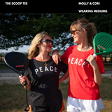 PEACE Scoop T-shirt Red