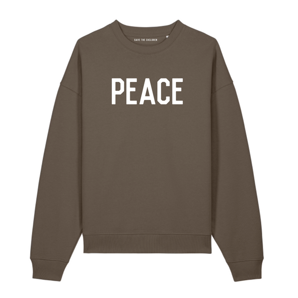 PEACE Mocha Organic Sweatshirt