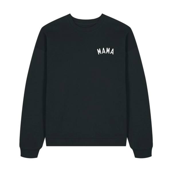 MAMA Black Oversized Organic Sweatshirt