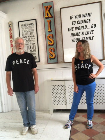 PEACE Blue Oversized Organic Sweatshirt