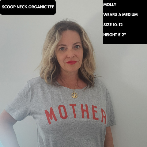 PEACE Scoop T-shirt Red