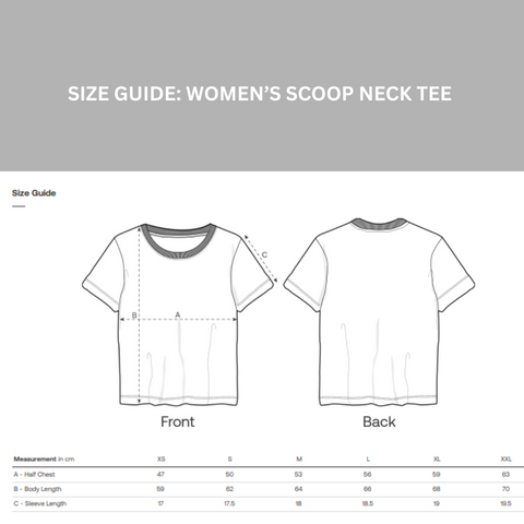 PEACE Scoop T-shirt Red