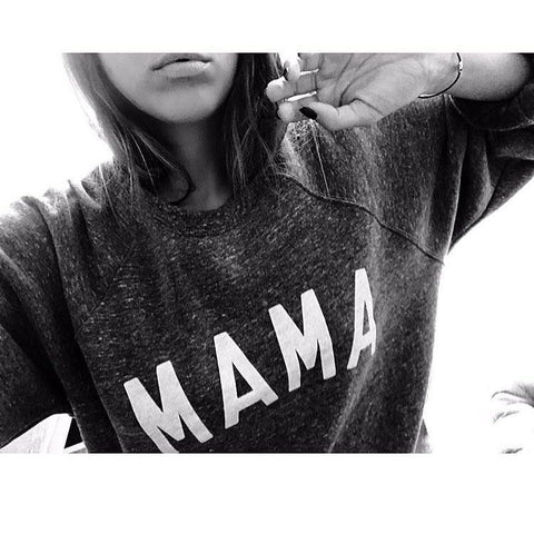 WINGING IT Black Oversized Organic Sweatshirt