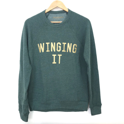 WINGING IT Forest Green & Gold  Supersoft