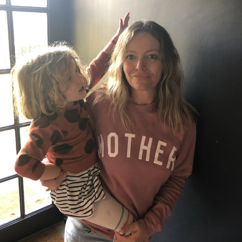 Super Woman Pink Oversized Organic Sweatshirt