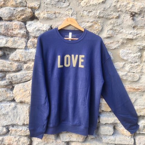 LOVE Soft Top - Navy & Gold