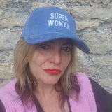 Super Woman Blue Cord Organic Cotton Cap