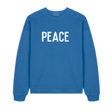 PEACE Blue Oversized Organic Sweatshirt