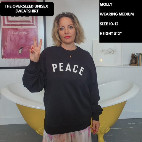 PEACE Unisex Sweatshirt Grey