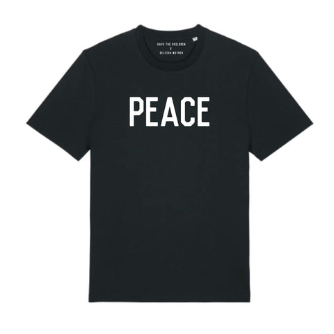 PEACE Unisex T-shirt Black / White