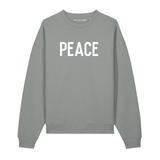 PEACE Grey Oversized Organic Sweatshirt