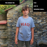 HUMAN Unisex T-shirt Grey/Red