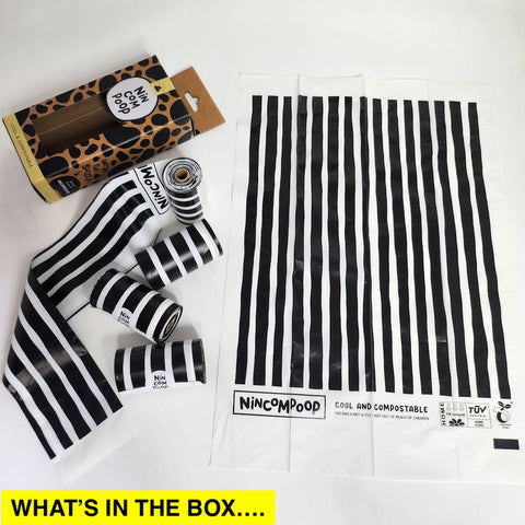Stripes Black 60 Dog Bags