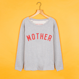 Mother Scoop Grey Red Sweatshirt - Preorder