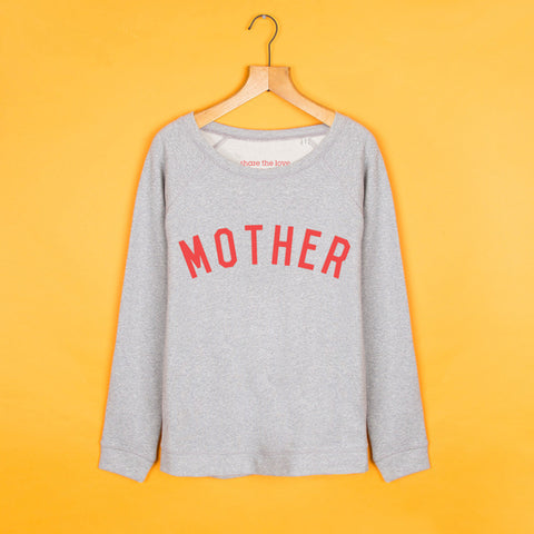 Mother Scoop Grey Red Sweatshirt - Preorder