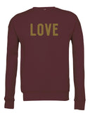 LOVE Soft Top - Maroon & Gold