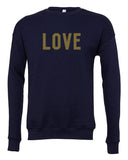 LOVE Soft Top - Navy & Gold