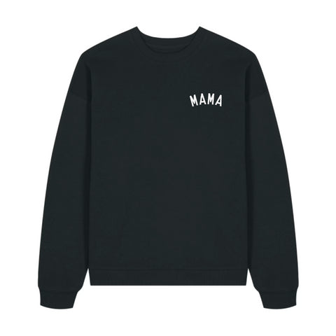 MAMA Black Oversized Organic Sweatshirt