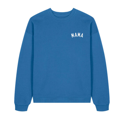 MAMA Blue Oversized Organic Sweatshirt
