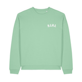 MAMA Eau De Nil Oversized Organic Sweatshirt