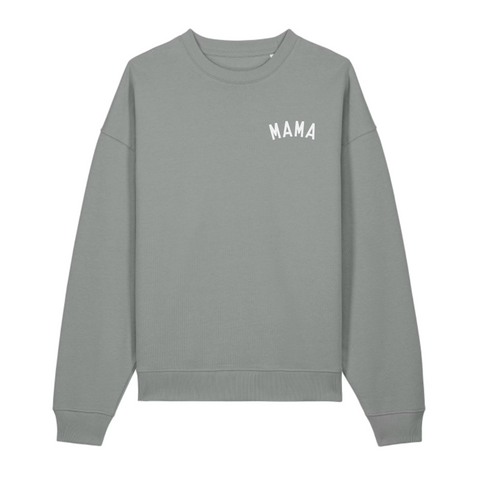 MAMA Grey Oversized Organic Sweatshirt