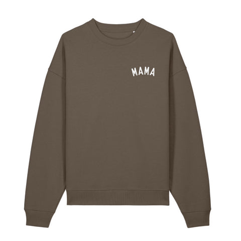 MAMA Mocca Oversized Organic Sweatshirt