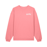 MAMA Pink Oversized Organic Sweatshirt