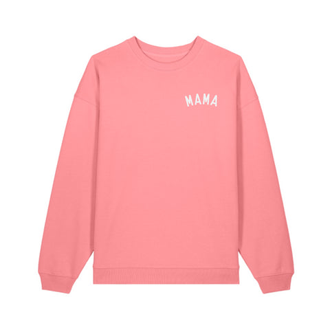 MAMA Pink Oversized Organic Sweatshirt
