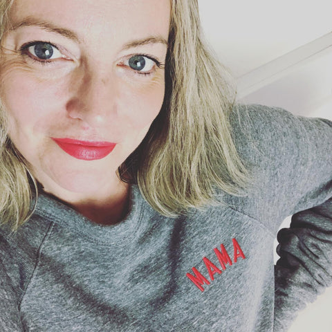 MAMA Black Oversized Organic Sweatshirt