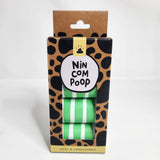 Stripes Green 60 Nincompoop Dog Bags