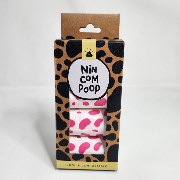 Spots Pink 60 Nincompoop Dog Bags