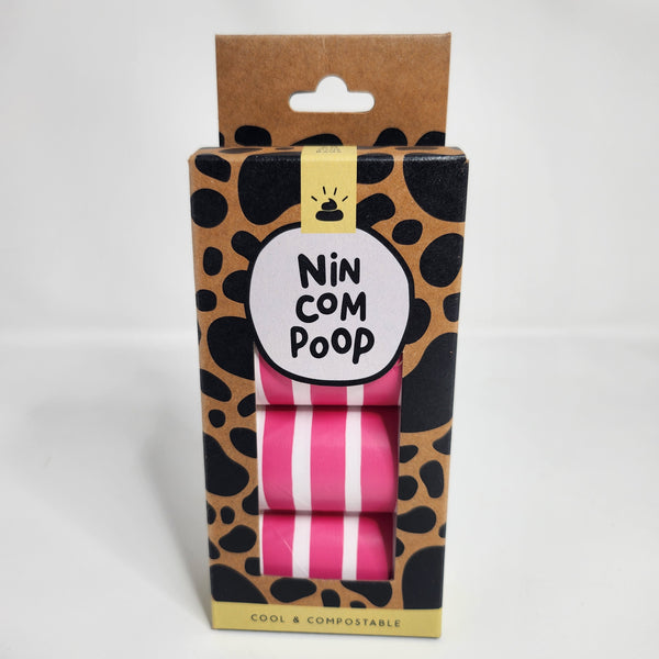 Stripes Pink 60 Nincompoop Dog Bags