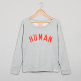 HUMAN Scoop Grey Red Sweatshirt - Preorder