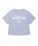 WINGING IT Organic Cotton Relax T-shirt - Serene Blue