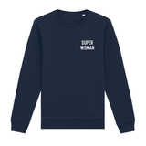 Super Woman Navy Organic Sweatshirt