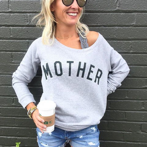 MOTHER grey Scoop Sweatshirt - Preorder