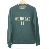 WINGING IT Forest Green & Gold